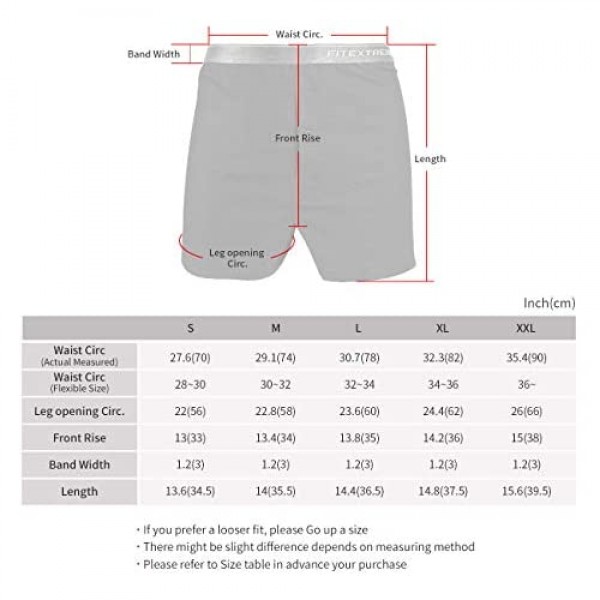 FITEXTREME Mens Breathable Waffle Mesh Fly Boxers with Inner Separate ...