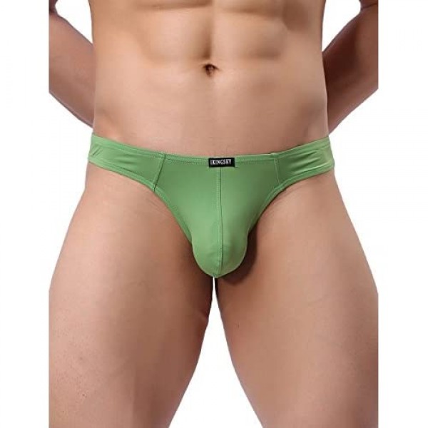 iKingsky Men's Thong Underwear Sexy Low Rise T-Back Under Panties