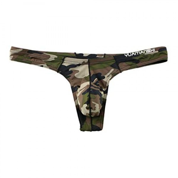 MuscleMate UltraFit Men's Camouflage Thong Underwear, Hot Men's Thong G ...
