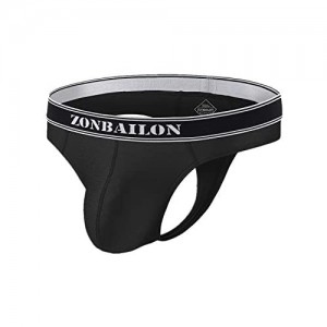 ZONBAILON Mens Underwear Sexy Man G-Strings Low Rise Ball Pouch Ice Silk Butt-Flaunting T-Back M L XL 2XL