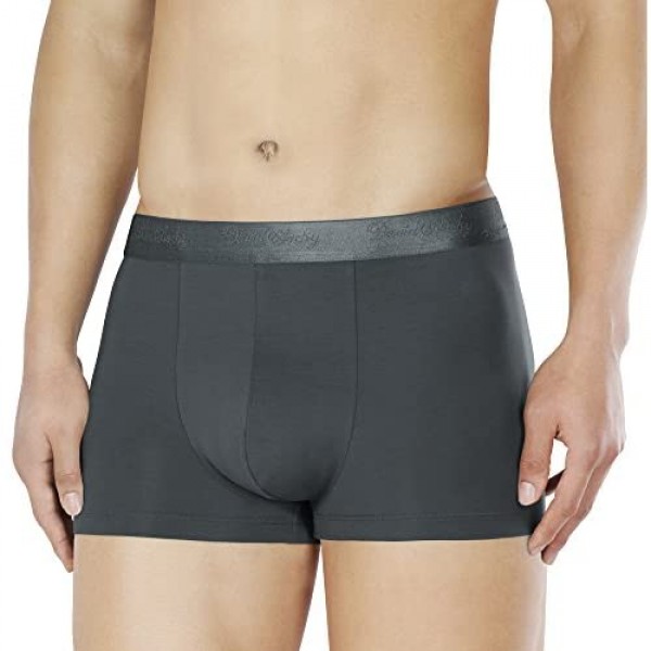 DAVID ARCHY Men's Underwear Ultra Soft Micro Modal Trunks 4 Pack