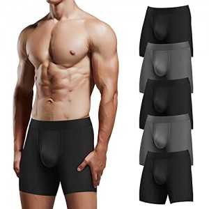 Natural Feelings Boxer Briefs Mens Underwear Soft Cotton Men's Boxer Briefs Men Pack Underwear with Open Fly