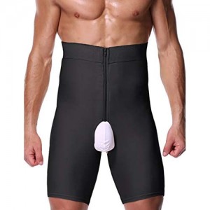 High Waist Body Shaper Briefs Abdomen Compression Underwear Tummy Control Shorts for Men