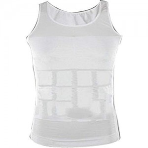 Mens Slimming Shirt Body Shaper Vest Compression Tank Top Corset Weight Loss