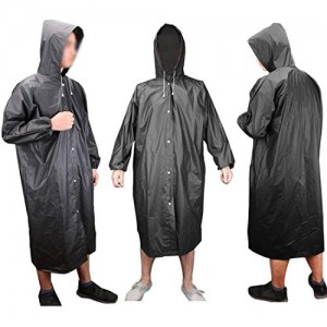 KRATARC Outdoor Raincoat Waterproof Reusable Rain Poncho Emergency Lightweight with Hood Men Women Travel Camping
