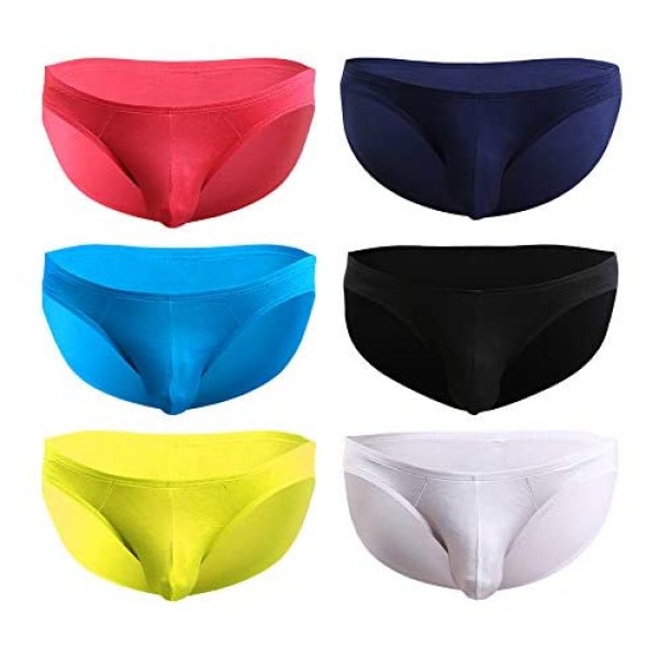 ElsaYX Men's Sexy Low Rise Bikinis Thong Underwear at Men’s Clothing ...