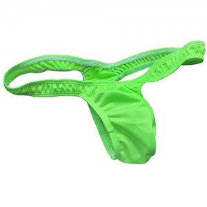 FFESHOW Men's Smooth Bikini Pouch Underwear G String Thongs