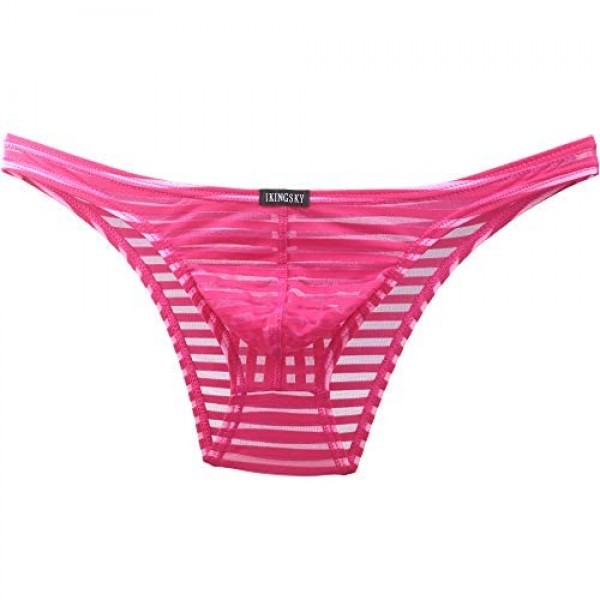 iKingsky Men's Sexy Brazilian Underwear See Through Bikini Under ...