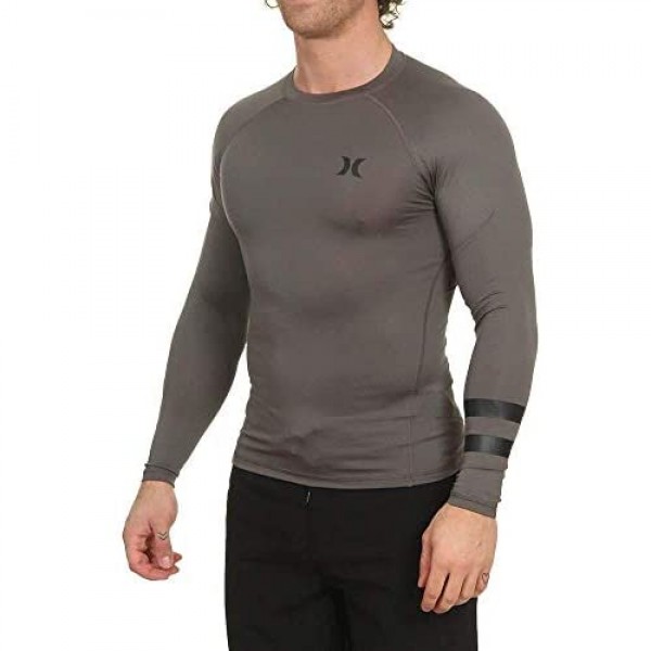 Hurley Men's Long Sleeve Pro Light Quick Dry Sun Protection Rashguard Shirt