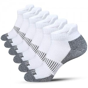 BERING Men's Performance Athletic Low Ankle Running Socks (6 Pack)