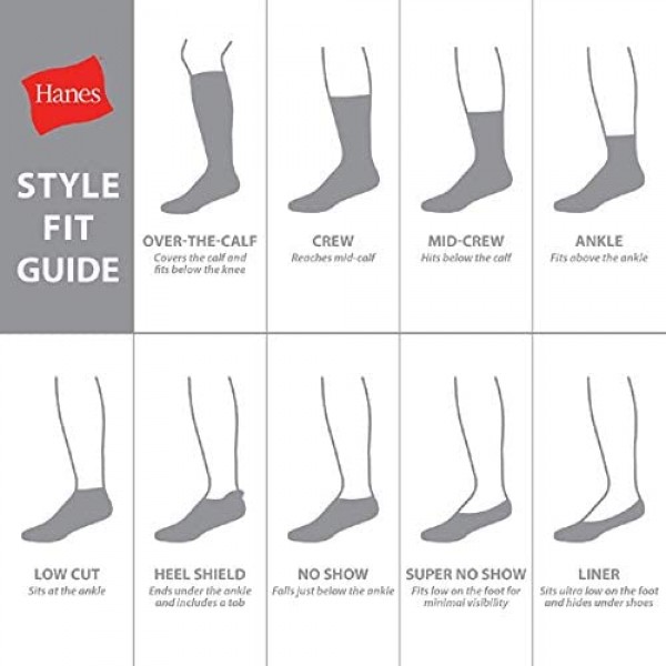 Hanes Men's 12-Pack FreshIQ Odor Control Protection and X-Temp Cool and Dry Ankle Socks